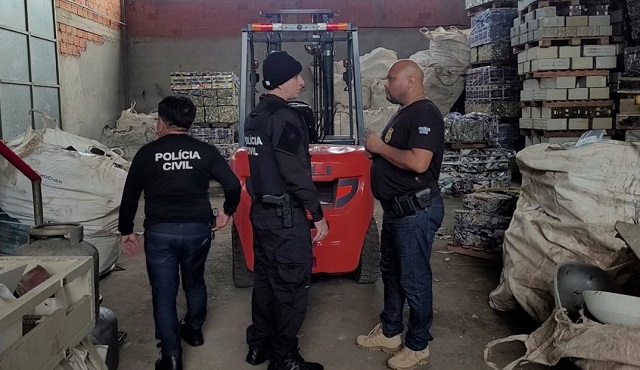 Em operação contra furtos, polícia apreende 1 tonelada de cabos