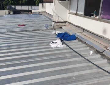 Após ‘alagamento’, HE coloca telas para evitar lixo jogado pela janela
