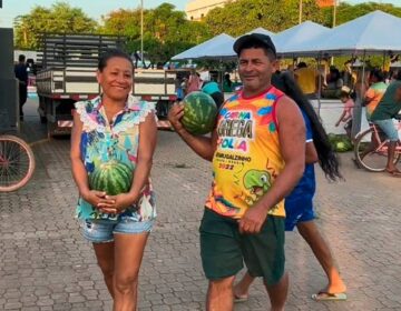 Em Tartarugalzinho, vendas na 1ª Feira da Melancia animam agricultores