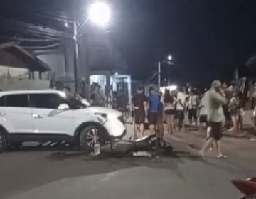 Policial ‘arremessado’ em colisão é intubado
