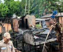 Vendedora que teve casa incendiada por conta de raio narra quando soube da tragédia