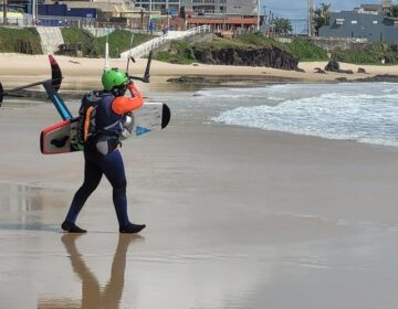 Kitesurfistas amapaenses que buscam recorde já avançaram 200 km