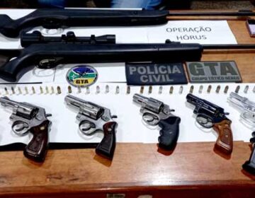 Operação Paz retirou mais de 240 armas das mãos de bandidos, diz Sejusp
