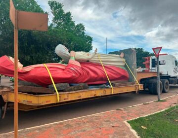 Após 8h de operação, nova imagem de Santa Ana é substituída
