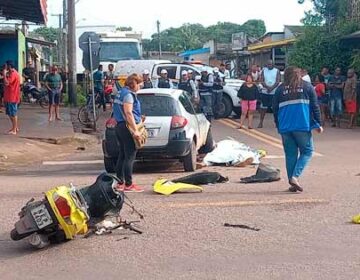 Para fugir após acidente, motorista passa por cima do corpo da vítima