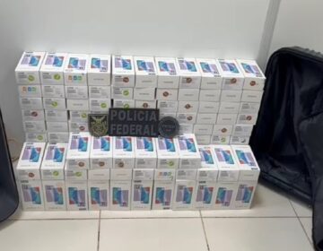 Passageiro é flagrado no aeroporto com 160 celulares contrabandeados