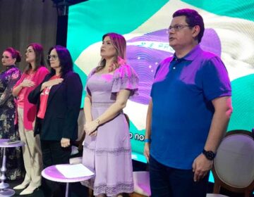 Com Josiel e Damares, Aline entrega premiações e confirma pré-candidatura à prefeita