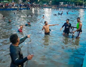 Sem fiscalização, ‘pescadores’ abandonam varas e atrapalham diversão