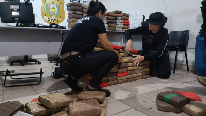 Polícia Civil apreende mais de 200 kg de drogas