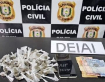 Adolescente com outras 3 passagens é flagrado com 55 porções de drogas