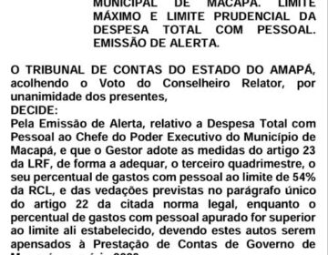 Furlan ‘estoura’ gasto com pessoal e recebe alerta do TCE