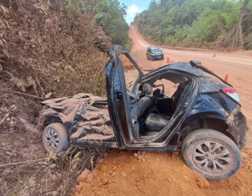 Atleta morre após capotamento em trecho de alto risco da BR-156