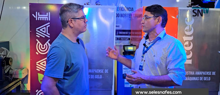 Icetec: Fábrica do Amapá é sensação na Expofeira com máquinas de produzir gelo