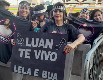Para ver Luan Santana de perto, fã chegou às 7h30 na Expofeira