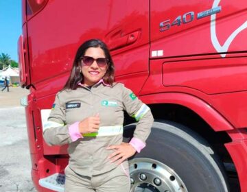 Na Guiana, evento reúne condutoras de caminhão pesado: ‘nós mulheres temos jeito’