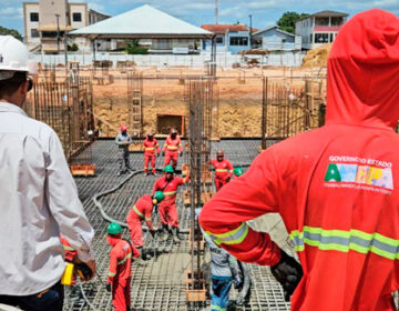 Consórcio do governo inicia concretagem das 125 fundações do novo HE