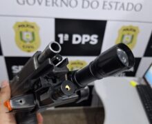 Investigado por homicídio estava com pistola de mira a laser