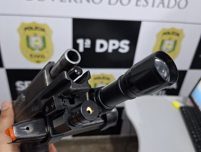 Investigado por homicídio estava com pistola de mira a laser