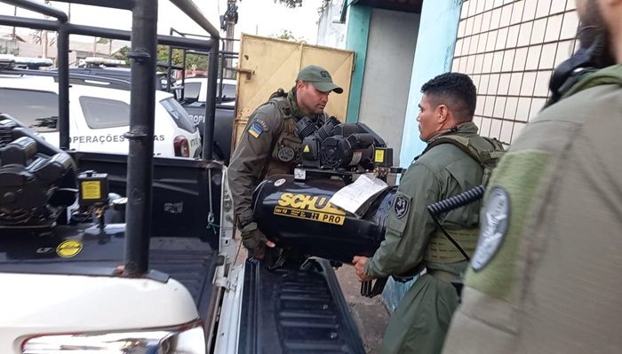 Drogas eram transportadas dentro de compressores de ar