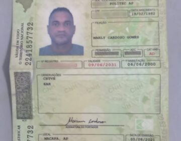 Sesa desmente PRF e mostra CNH de motorista de ambulância
