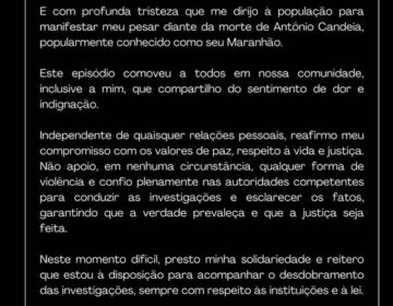 “Que a justiça seja feita”, diz prefeita após morte supostamente encomendada pelo marido