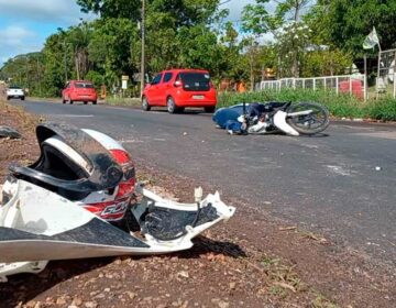 Casal fica ferido em acidente de moto na zona sul de Macapá