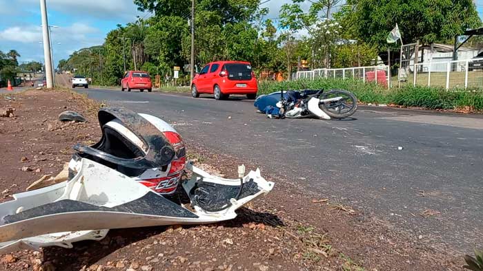 Casal fica ferido em acidente de moto na zona sul de Macapá