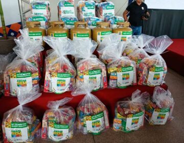 Amapá Sem Fome entrega kits alimentação, 1ª infância e ‘vale-gás’ a 3 mil famílias