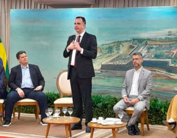 Em Macapá, Rodrigo Pacheco defende petróleo e retorno de Davi à presidência do Senado