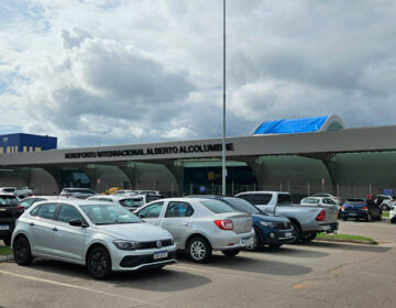 Lona protege telhado do Aeroporto de Macapá 3 meses após ventania