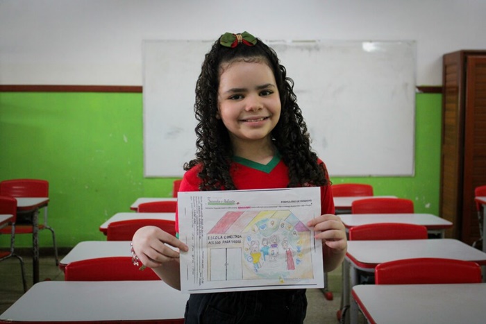 “Fiz o mundo dentro da escola”: macapaense de 9 anos vence concurso nacional de desenho