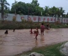 Após repercussão, técnicos da prefeitura visitam ‘piscinão’ do goiabal