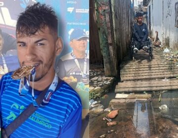 Paratleta denuncia falta de acessibilidade em sua comunidade