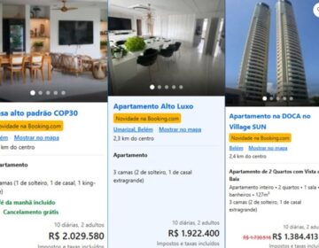 Aluguéis para a COP 30 em Belém chegam a milhões de reais