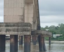 Capitania investiga colisão de balsas e empurrador na ponte do rio Matapí