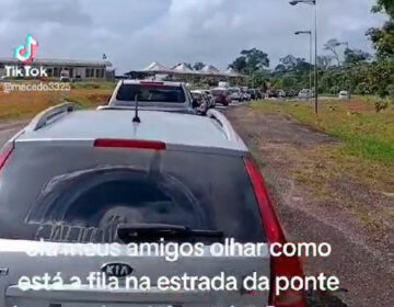 Centenas de carros da Guiana são flagrados atravessando a fronteira para o Carnaval