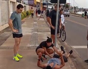 Motorista que atropelou dois corredores na orla segue foragido