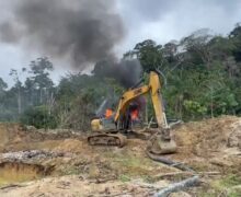 Operação destrói estruturas de garimpo ilegal avaliadas em mais de R$ 2 mi
