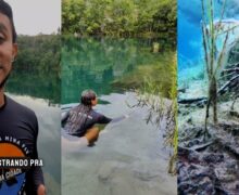 Lagoa Azul: casal flagra, pela 1ª vez, peixes onde diziam não haver vida aquática