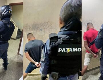 No telhado, na ponte e bebendo: 4 são presos pela Patamo