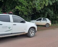 Após atropelar e matar ciclista idoso, motorista abandona carro alugado em ramal e foge
