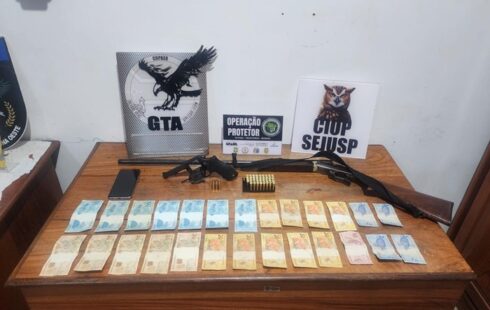 Após ser liberado para o Dia das Mães, detento é preso com armas e munições