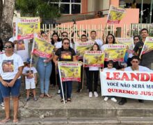 Família e amigos de taxista morto protestam por justiça