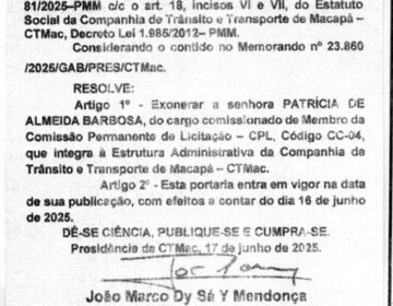 Após afirmar que PMM bancou empresa de ônibus, Patrícia é exonerada