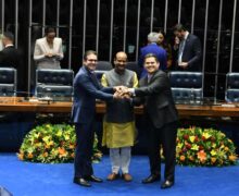 Alcolumbre defende ampliação de cooperação entre parlamentos do Brics