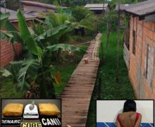 Mulher guardava tabletes de maconha em casa, em área de pontes de Santana