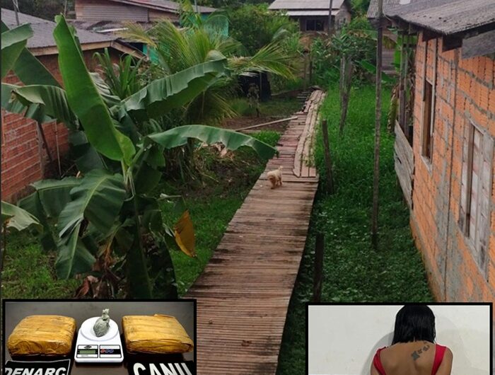 Mulher guardava tabletes de maconha em casa, em área de pontes de Santana