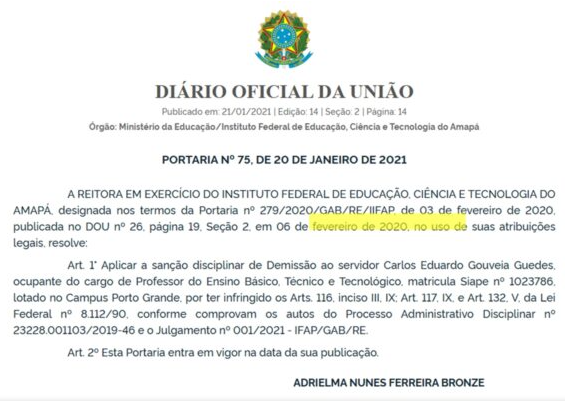 Ex-professor do IFAP que ‘paquerava’ alunas é citado em levantamento sobre assédio sexual