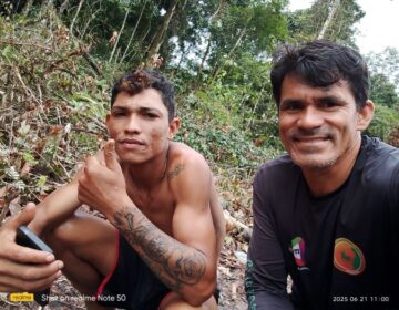 Perdido há 9 dias, extrativista segue barulho de rojões e encontra acampamento