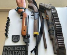 Suspeito é preso com ‘mini-arsenal’ após tiros a carros em ramal de garimpo